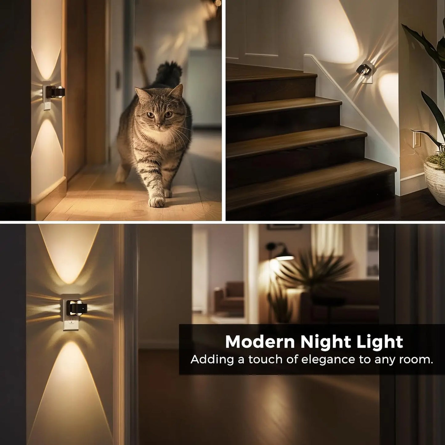 LED Night Light Projector With Dusk-to-Dawn Sensor