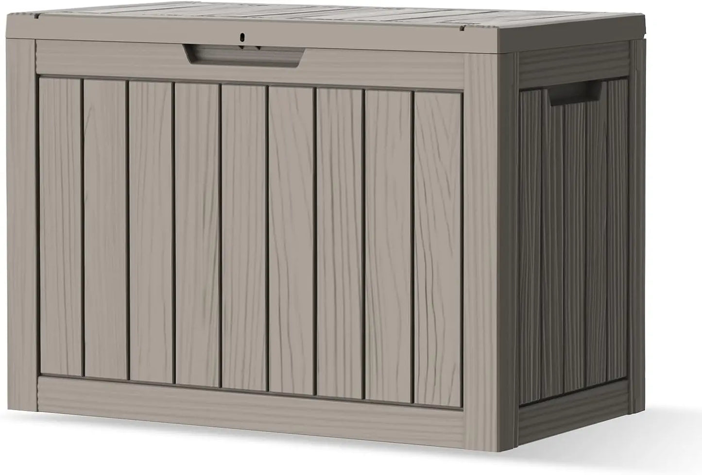 Outdoor Deck Storage Box Waterproof UV Resistant Lockable Lid