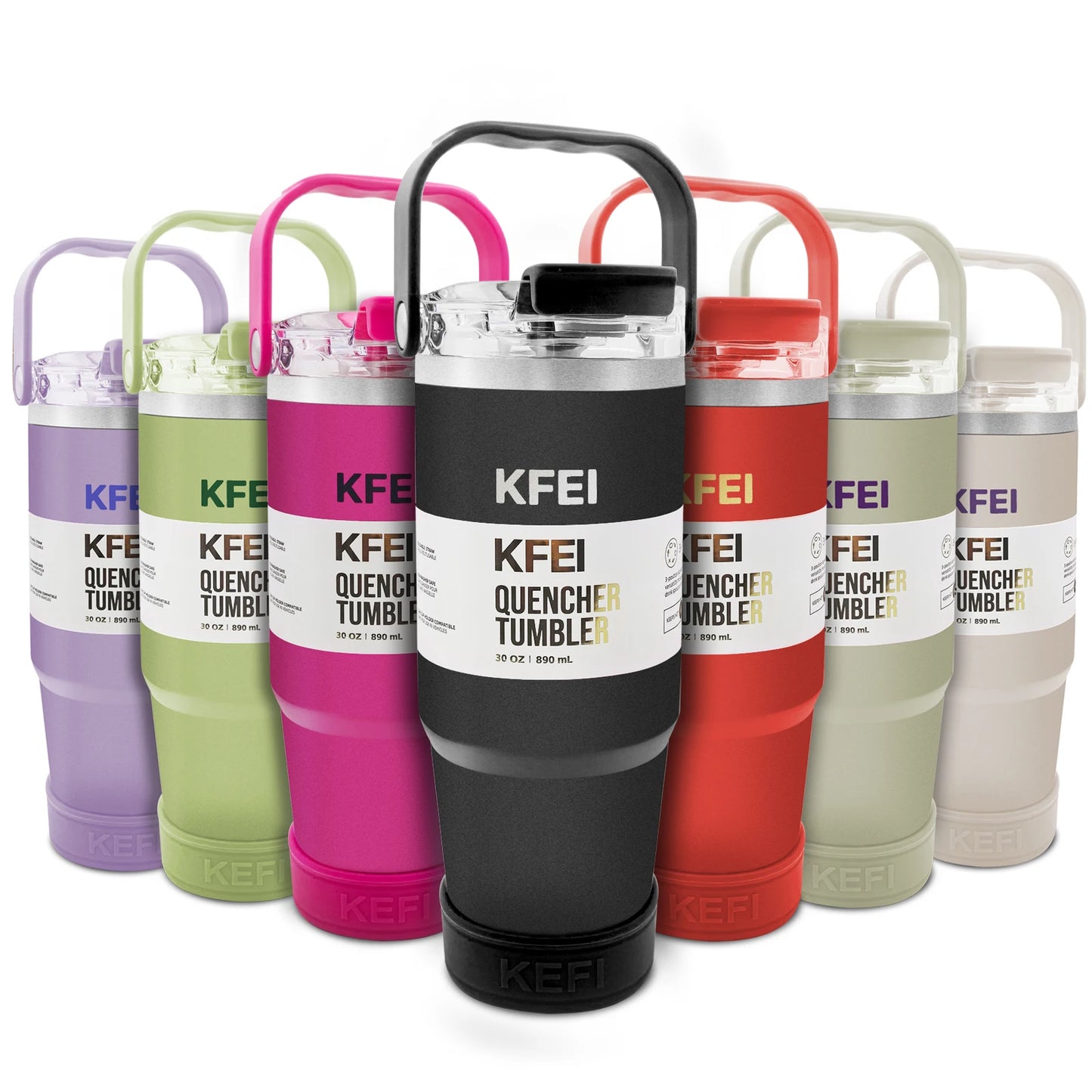 Double Wall Insulated Stainless Steel Tumbler With Lid And Straw