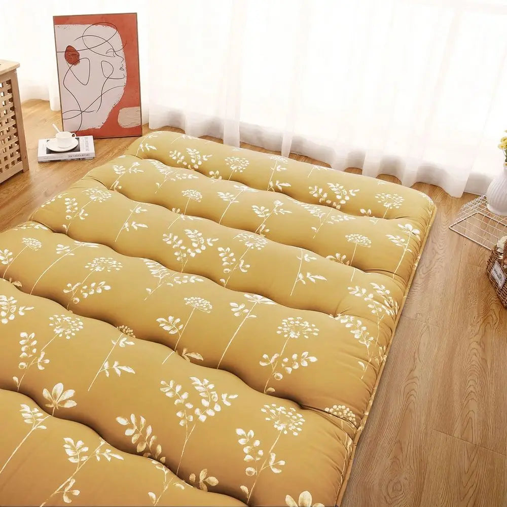 XMSJ Floral Floor Mattress Futon Pad For Camping Comfort