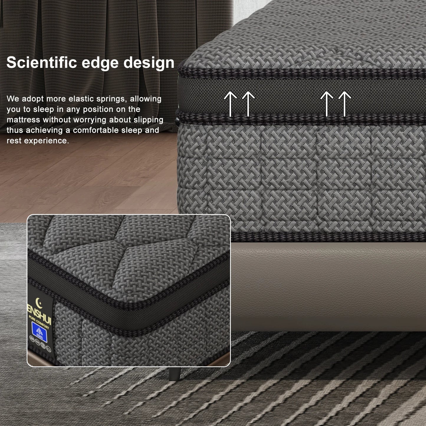 Gel Memory Foam Hybrid Mattress With Pocket Springs