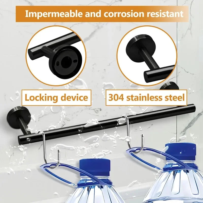 Stainless Steel Bathroom Hardware Set With Towel Bar And Accessories