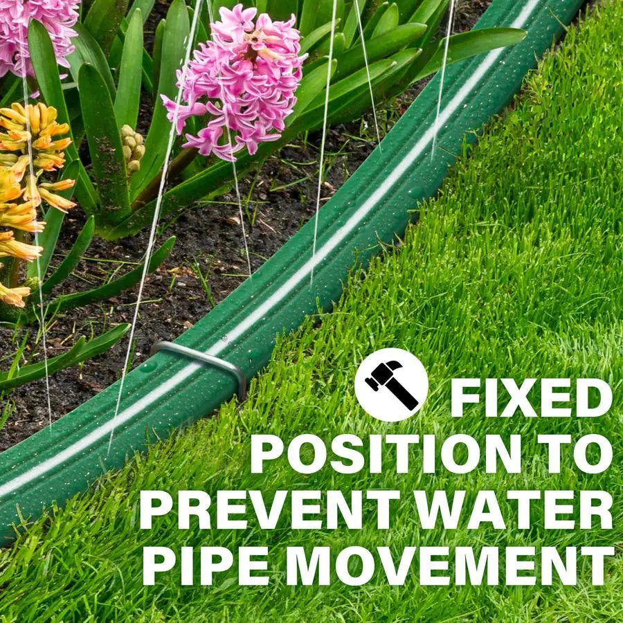 Sprinkler Hose with Holes 100FT 50FTx2pack, Heavy Duty Watering Garden Hose, HighEfficiency Sprinklers System for Lawn and Garde