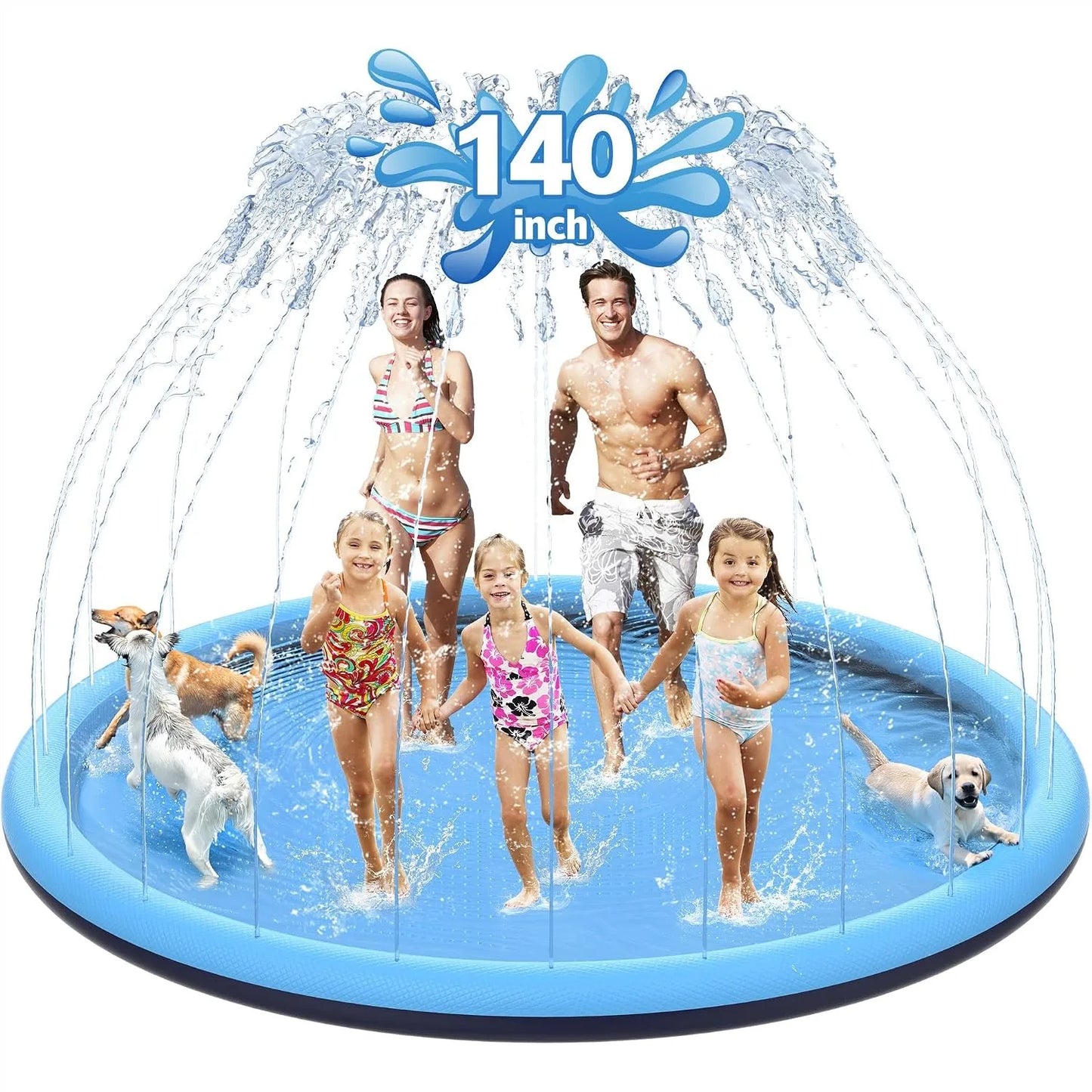 Non Slip Splash Pad For Kids And Dogs Thick Texture