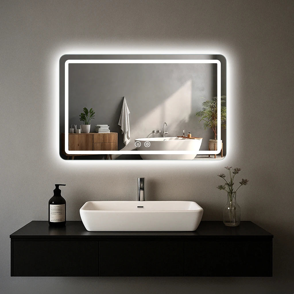 MYGIIVOVO Fogless LED Bathroom Mirror With Backlit Demister