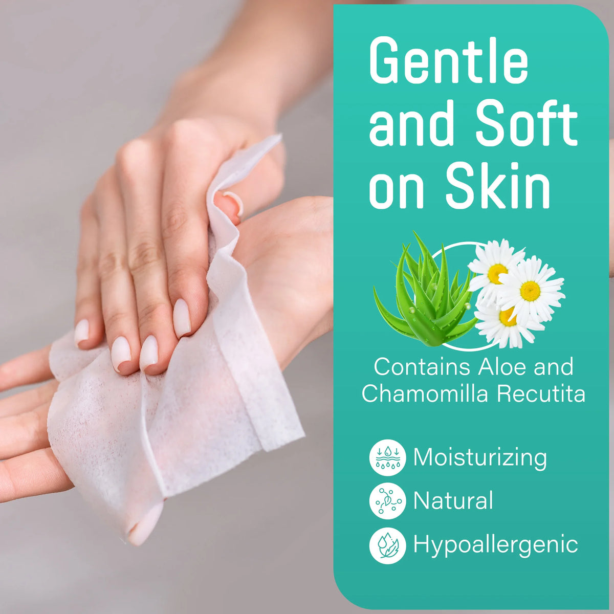 Flushable Wet Wipes With Thickened Texture For Home Or Outdoor