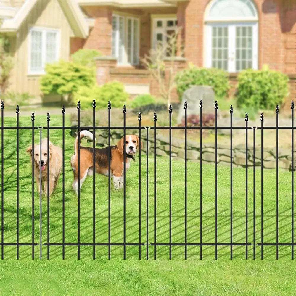 Metal Garden Fence Panels And Stakes No Dig Border Dog Fence
