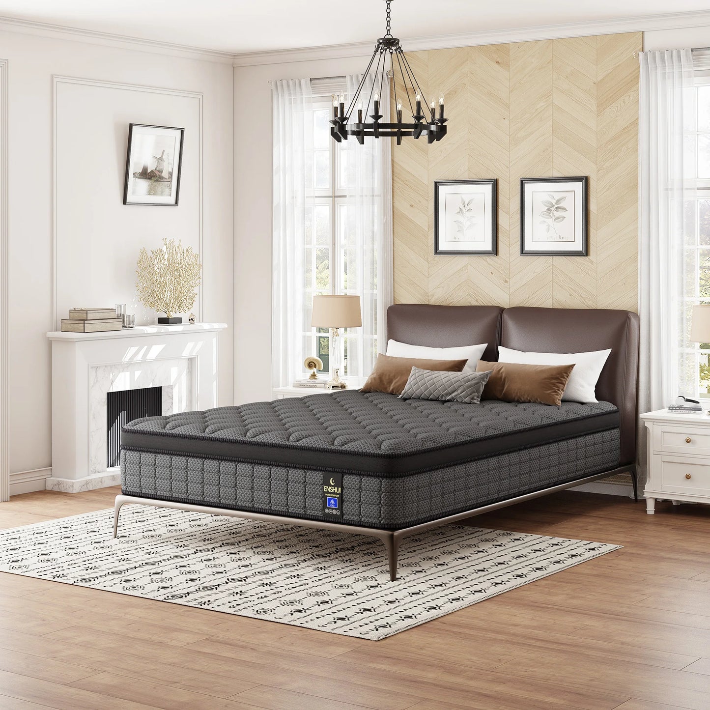 Medium Firm Gel Memory Foam Hybrid Mattress With Pocket Springs