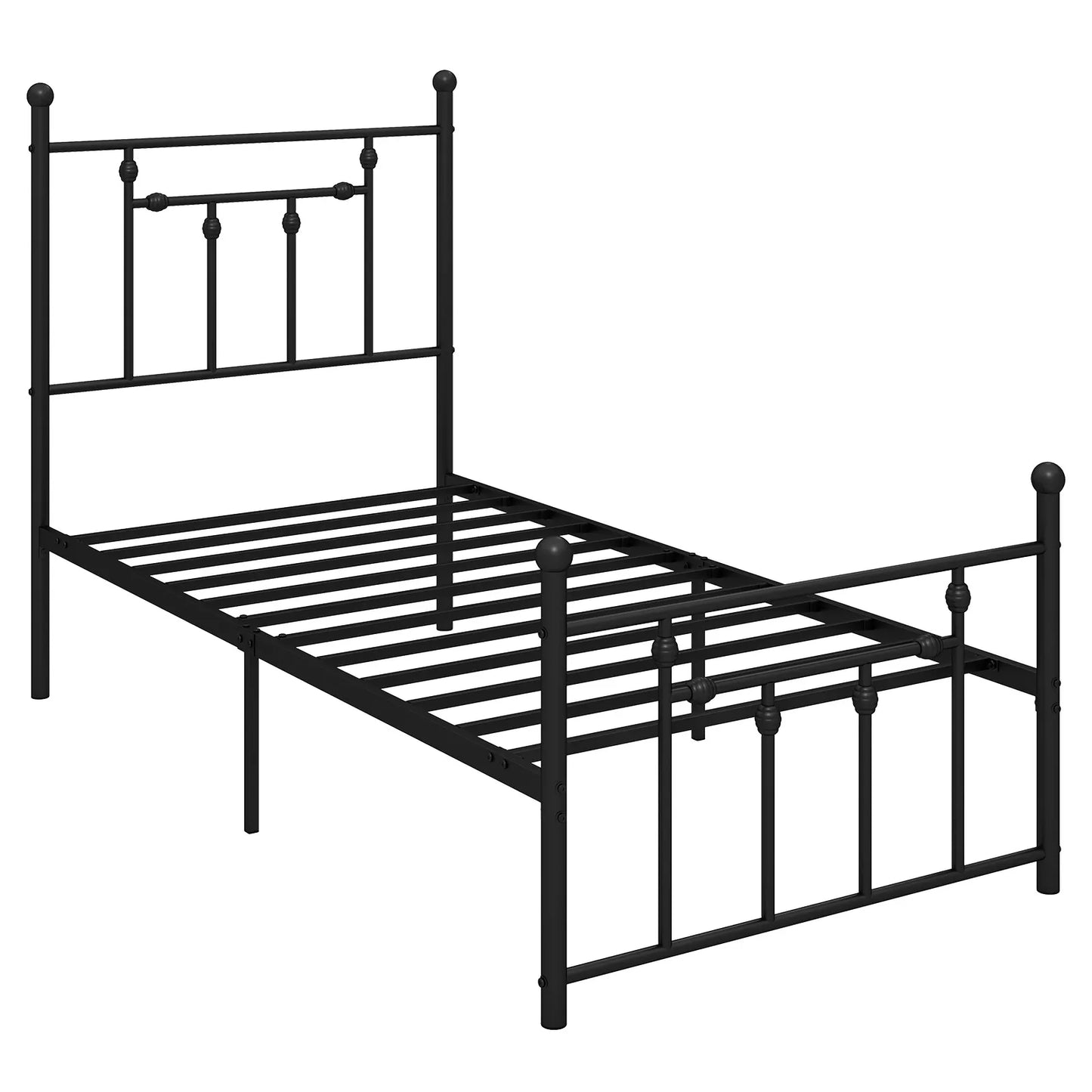 Full/ Queen/ Twin Size Metal Bed Frame w/ Headboard Under-bed Storage Mattress Foundation