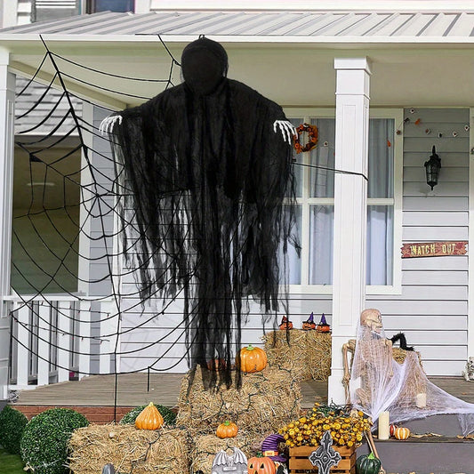 Hanging Faceless Grim Reaper Outdoor Halloween Yard Decoration