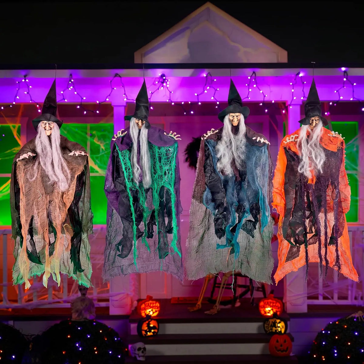 Joyfy Hanging Witch Halloween Yard Outdoor Lawn Decorations