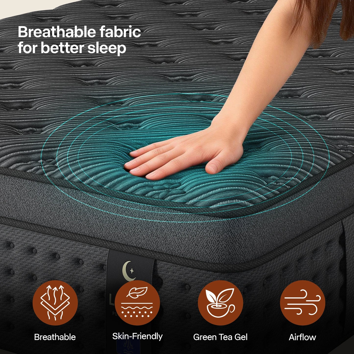 Memory Foam Pocket Spring Mattress With Gel Foam Comfort