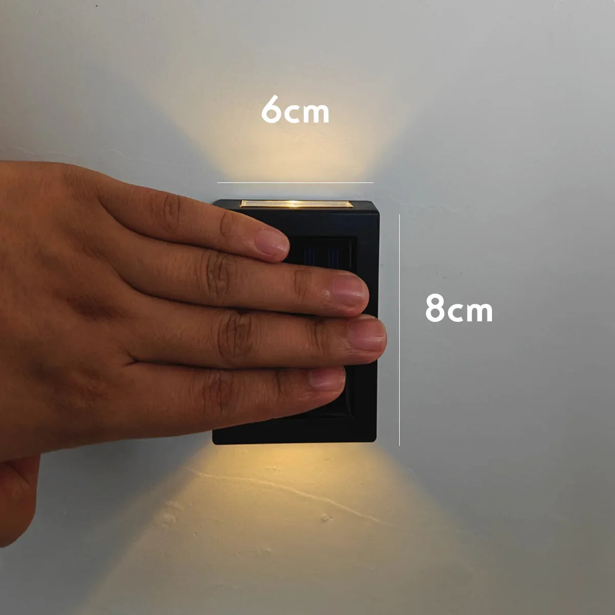 AlliLit Solar LED Wall Lights Outdoor Waterproof Garden