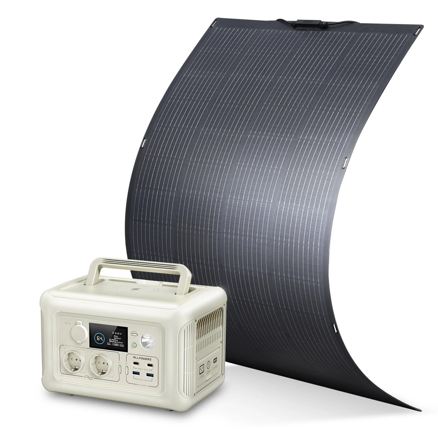 ALLPOWERS R600 Solar Generator 299Wh Power Station for Camping