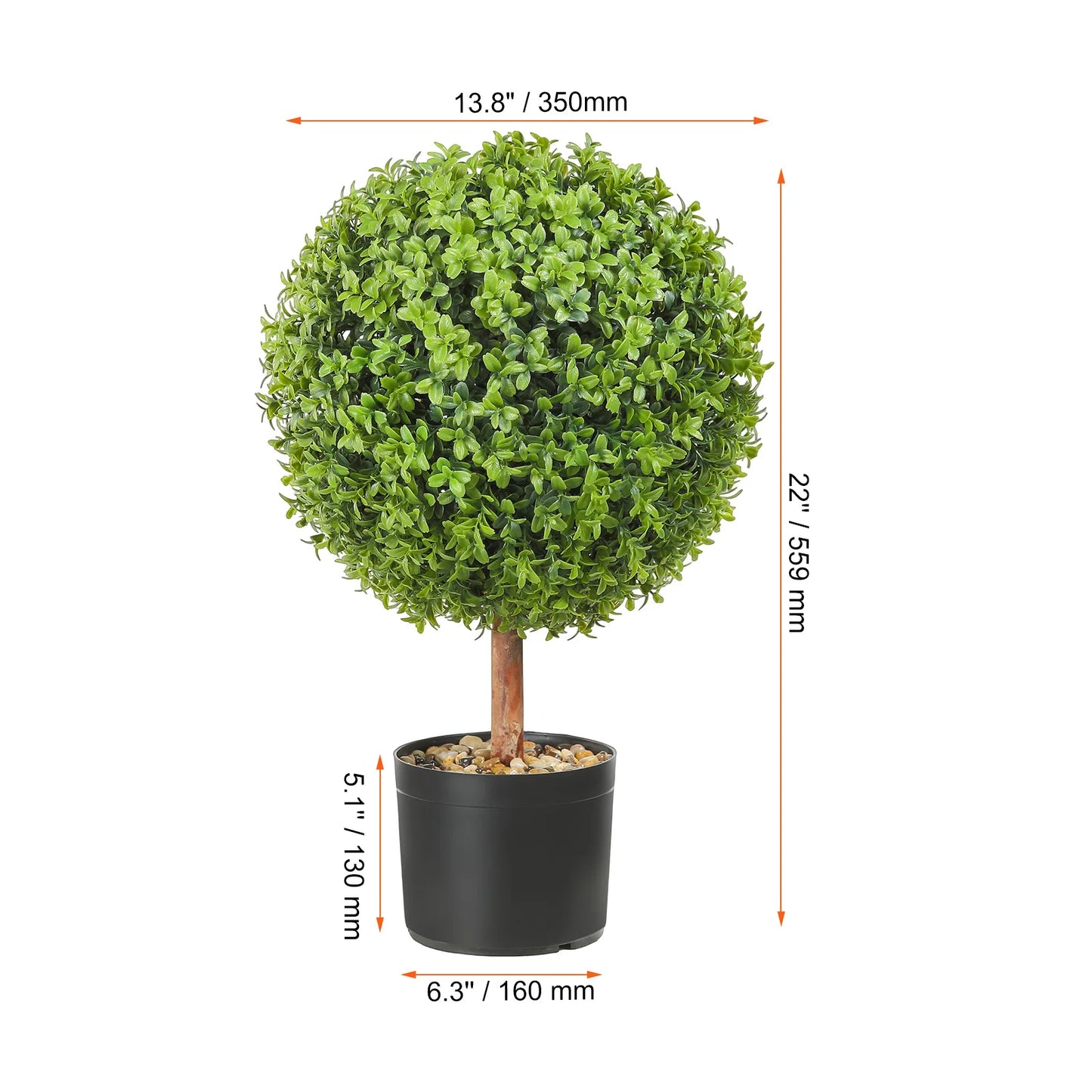Boxwood Tower Topiary Spiral Artificial Plant For Outdoor Decor