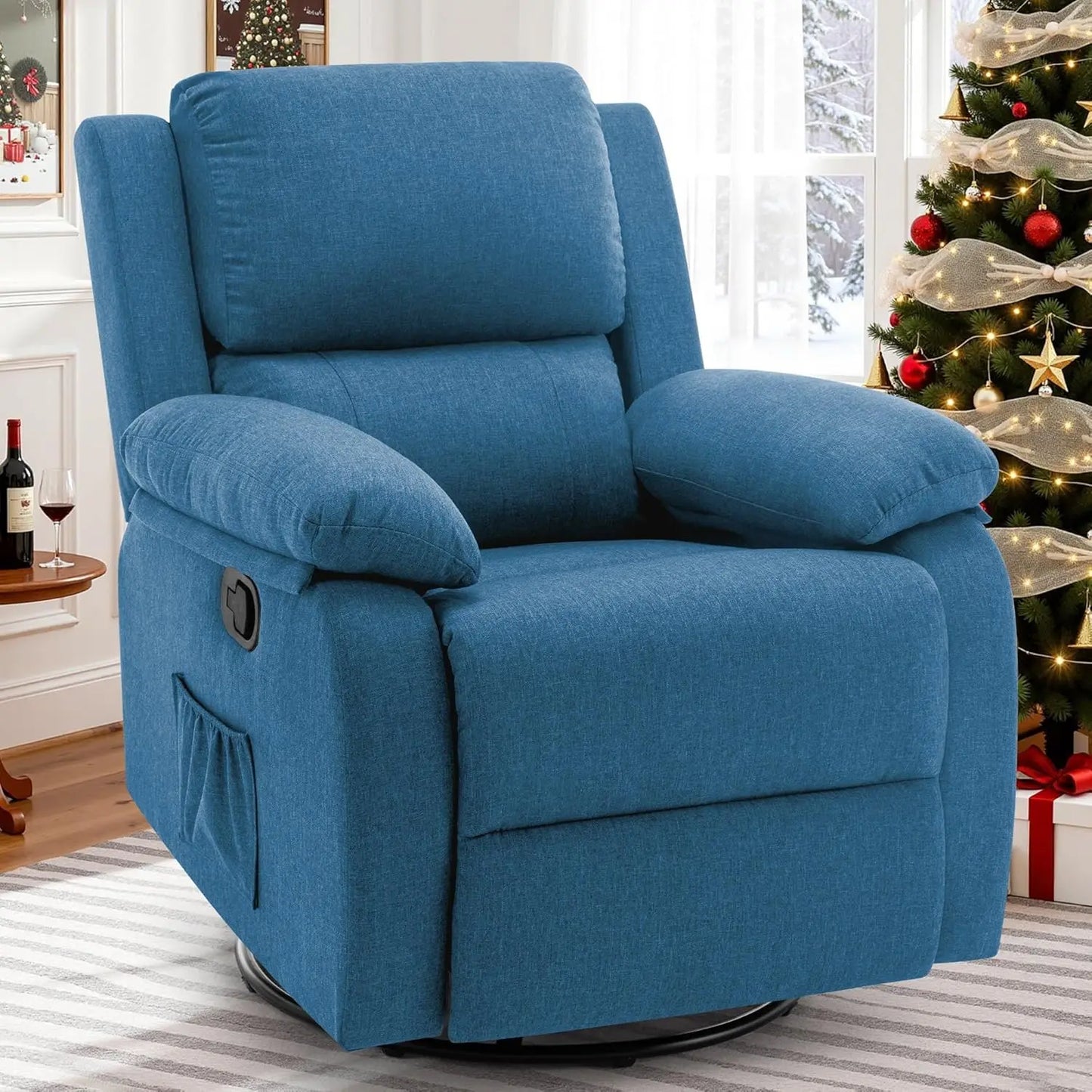 Chengwei Recliner Chair 360 Degree Swivel Rocker For Small Spaces