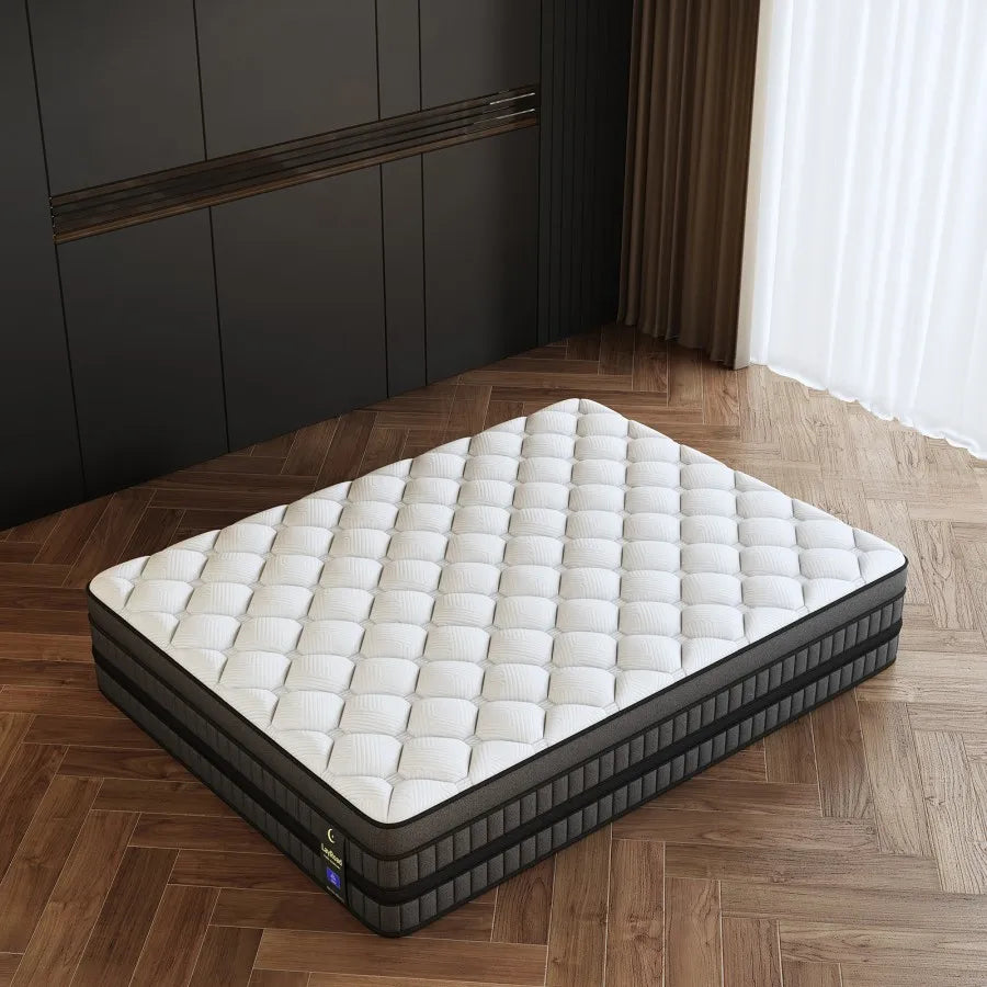 Hybrid Mattress With Gel Memory Foam And Pocketed Springs Boxed