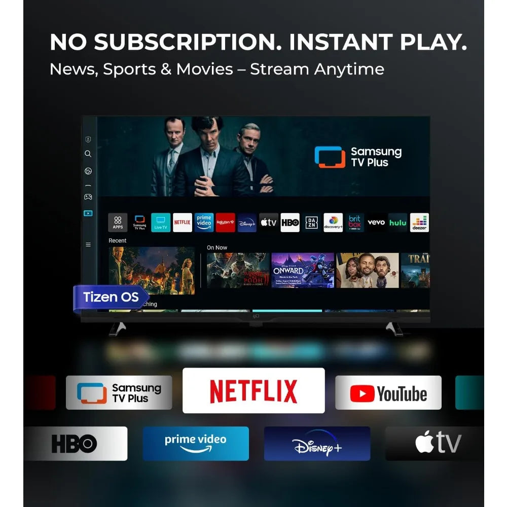 XMSJ Smart TV Samsung TV Plus Tizen OS Dolby Audio