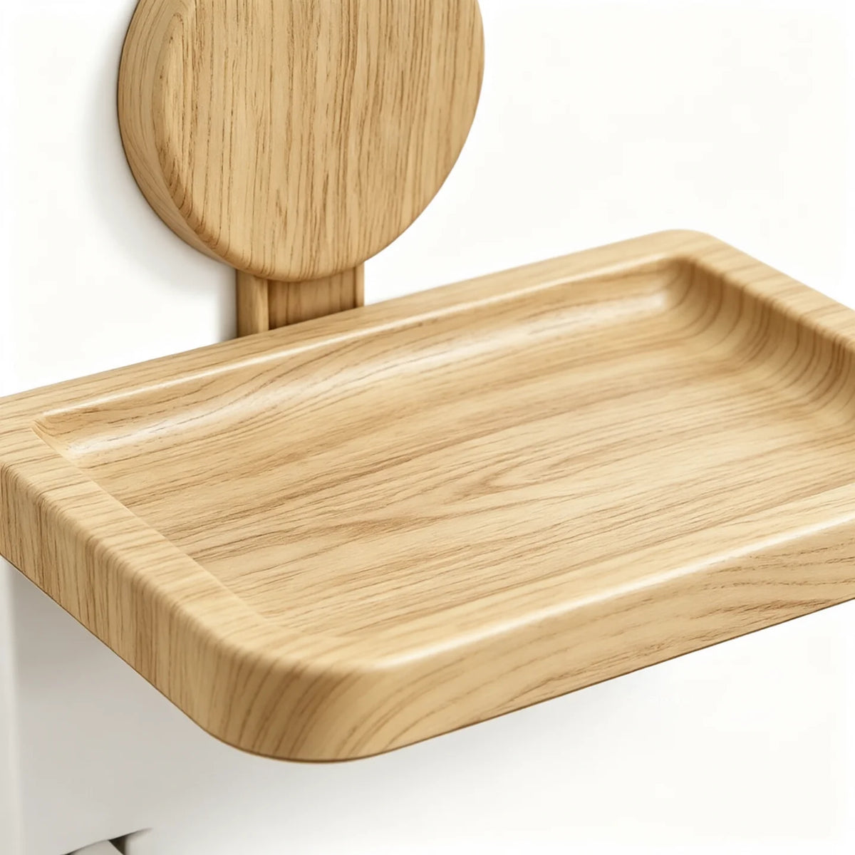 Wall Mount Suction Toilet Paper Holder With Storage Shelf