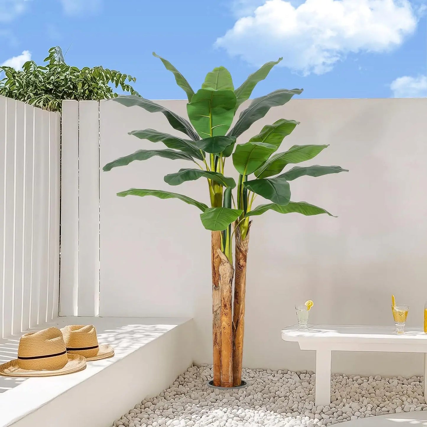 HiMISS Artificial Banana Tree Indoor Plant in Planter