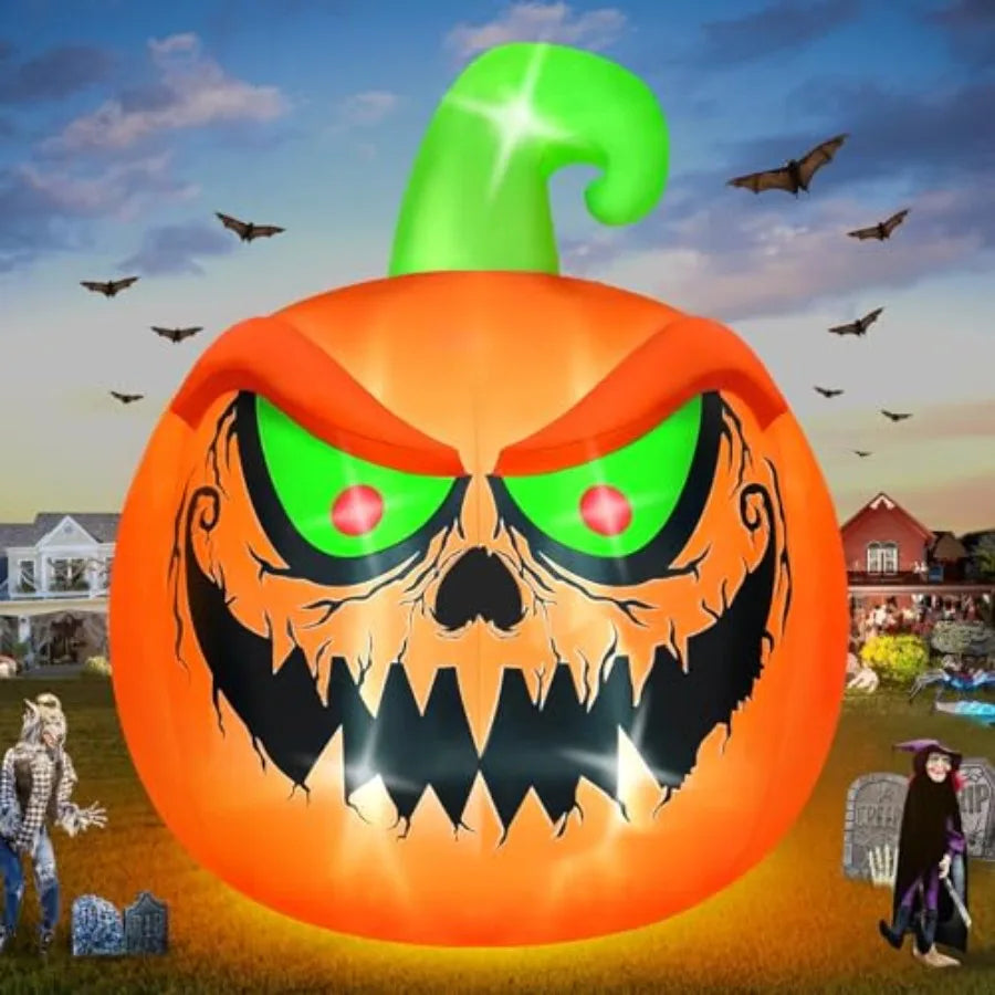 SHXI Halloween Inflatable Pumpkin Outdoor Decor With LED Lights
