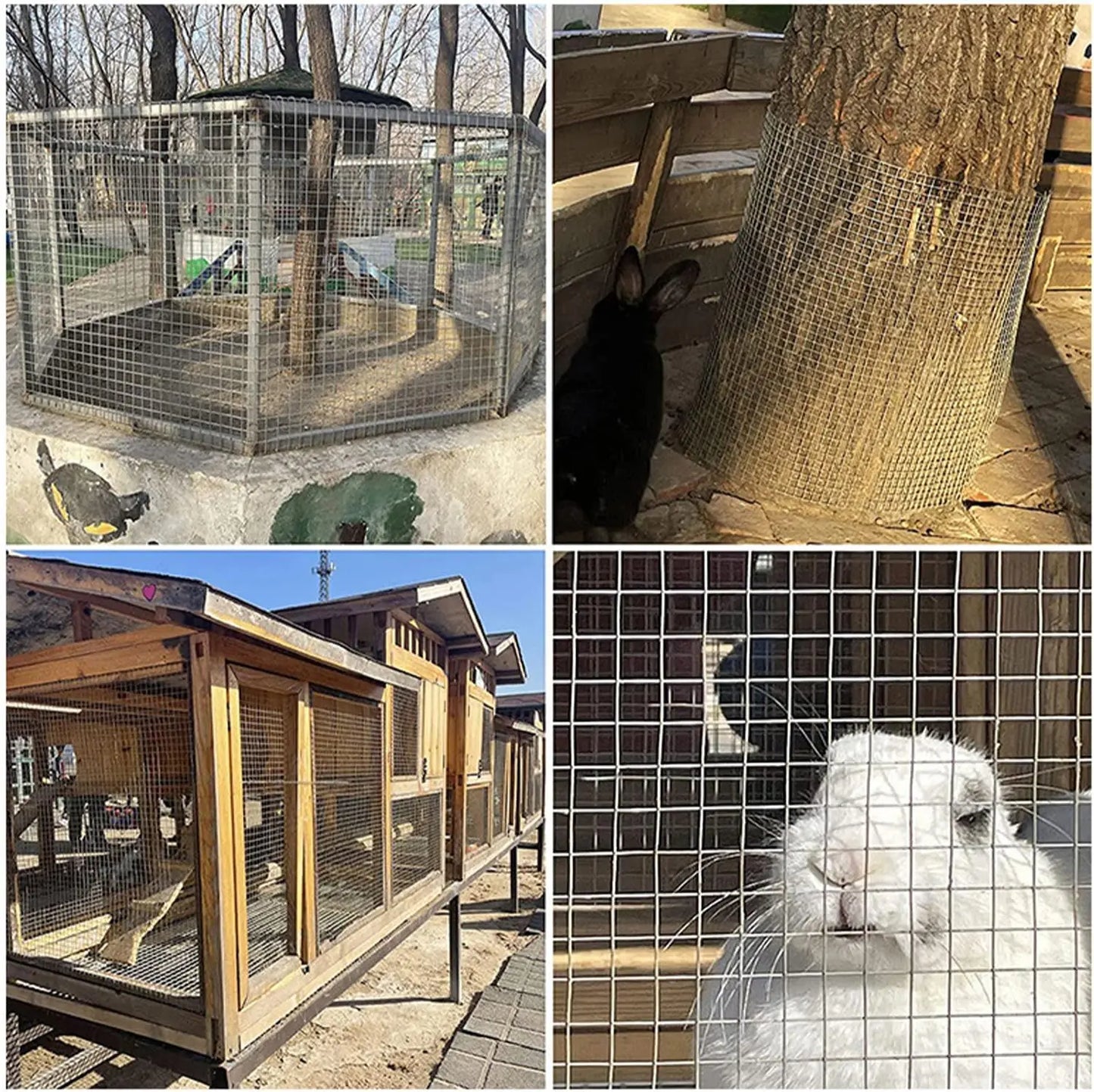 HiMISS Chicken Wire Mesh Roll Galvanized Steel Fence Netting