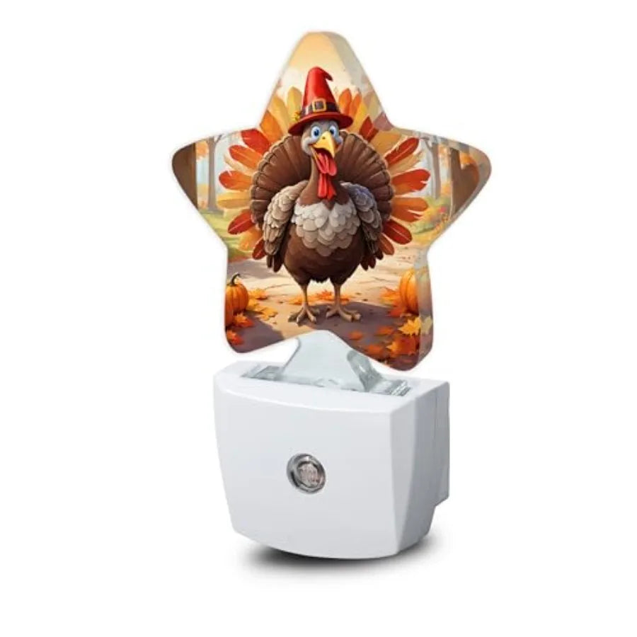 Dusk To Dawn Winter Tree Star Plug In Nightlight Sensor