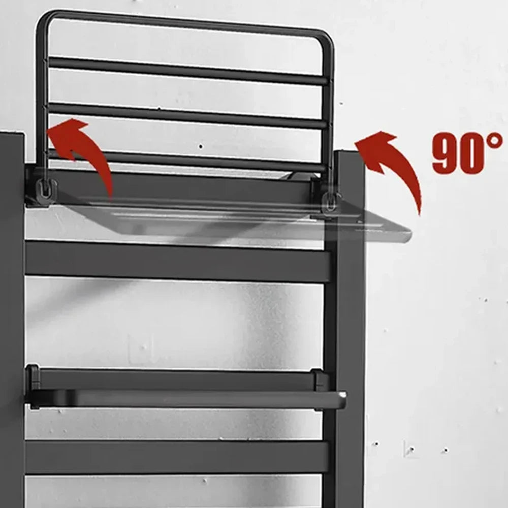 Onyzpily Electric Heated Towel Rack With Digital Thermostat