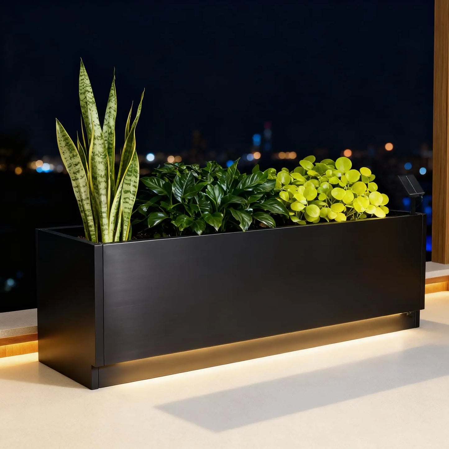 HiMISS LED Metal Planter Box With Light Strips And Controller
