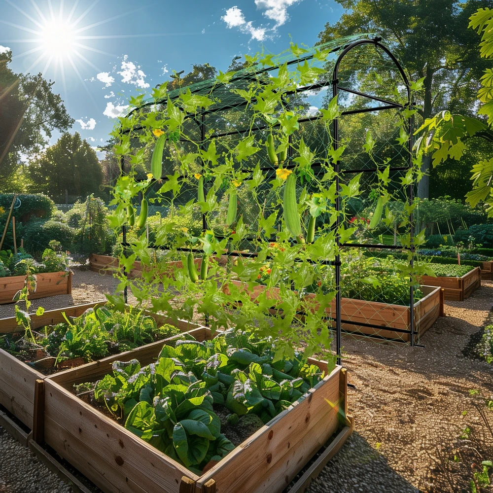 Wisfor U-Shaped Garden Trellis For Climbing Vegetables And Flowers