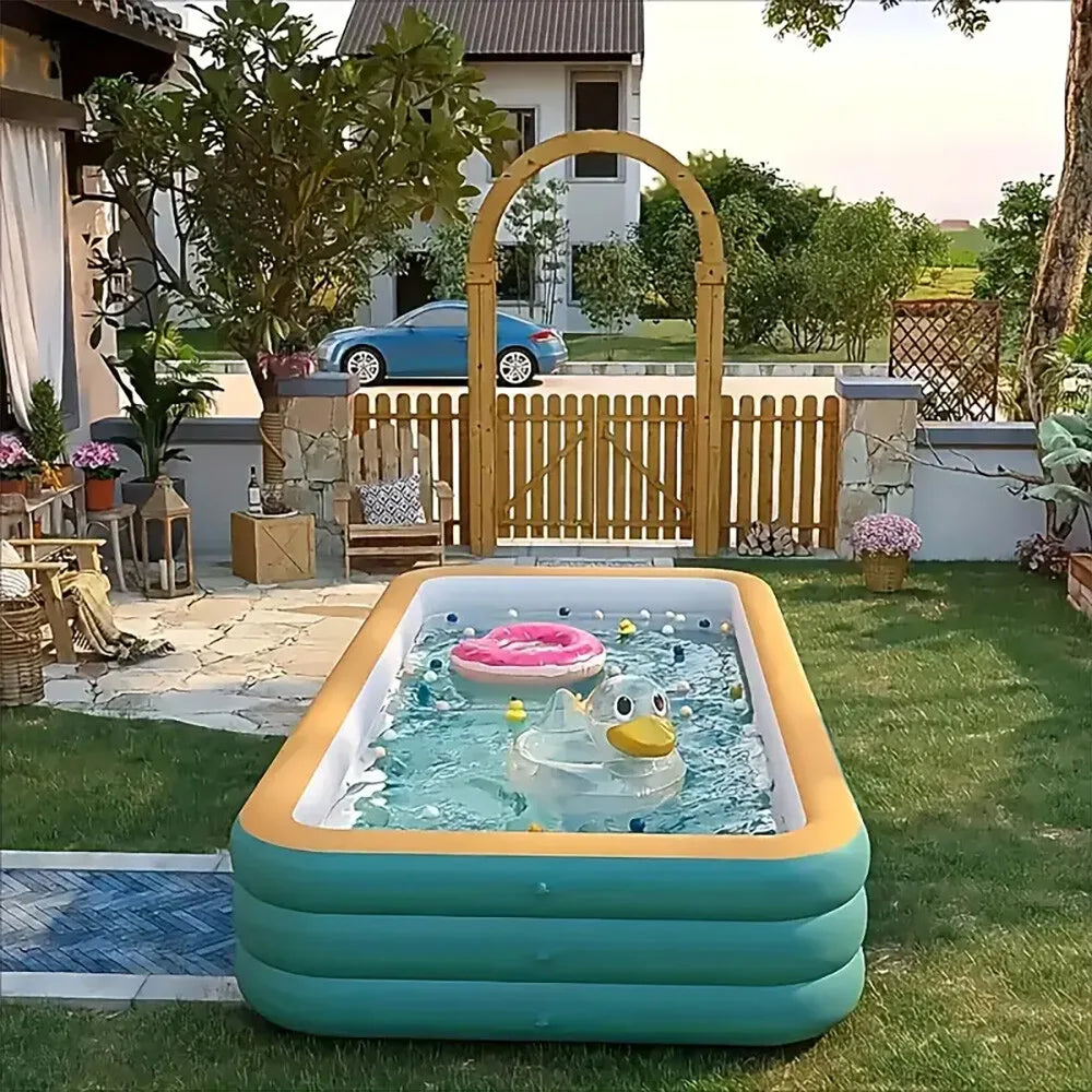 Family Inflatable Outdoor Pool for Kids and Adults