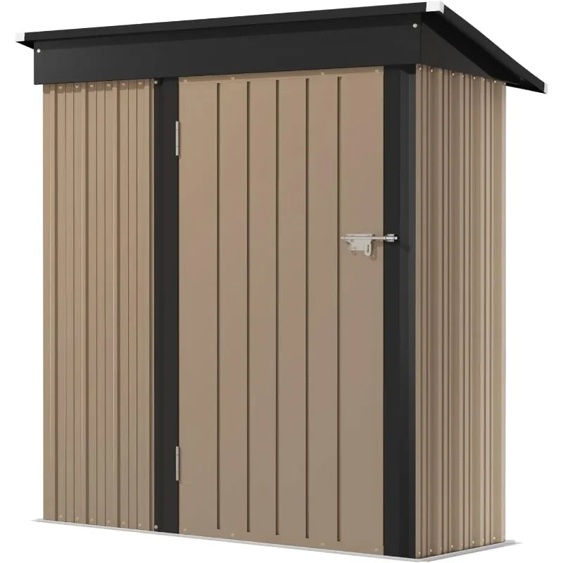 Lockable Metal Outdoor Storage Shed For Garden Use Weatherproof