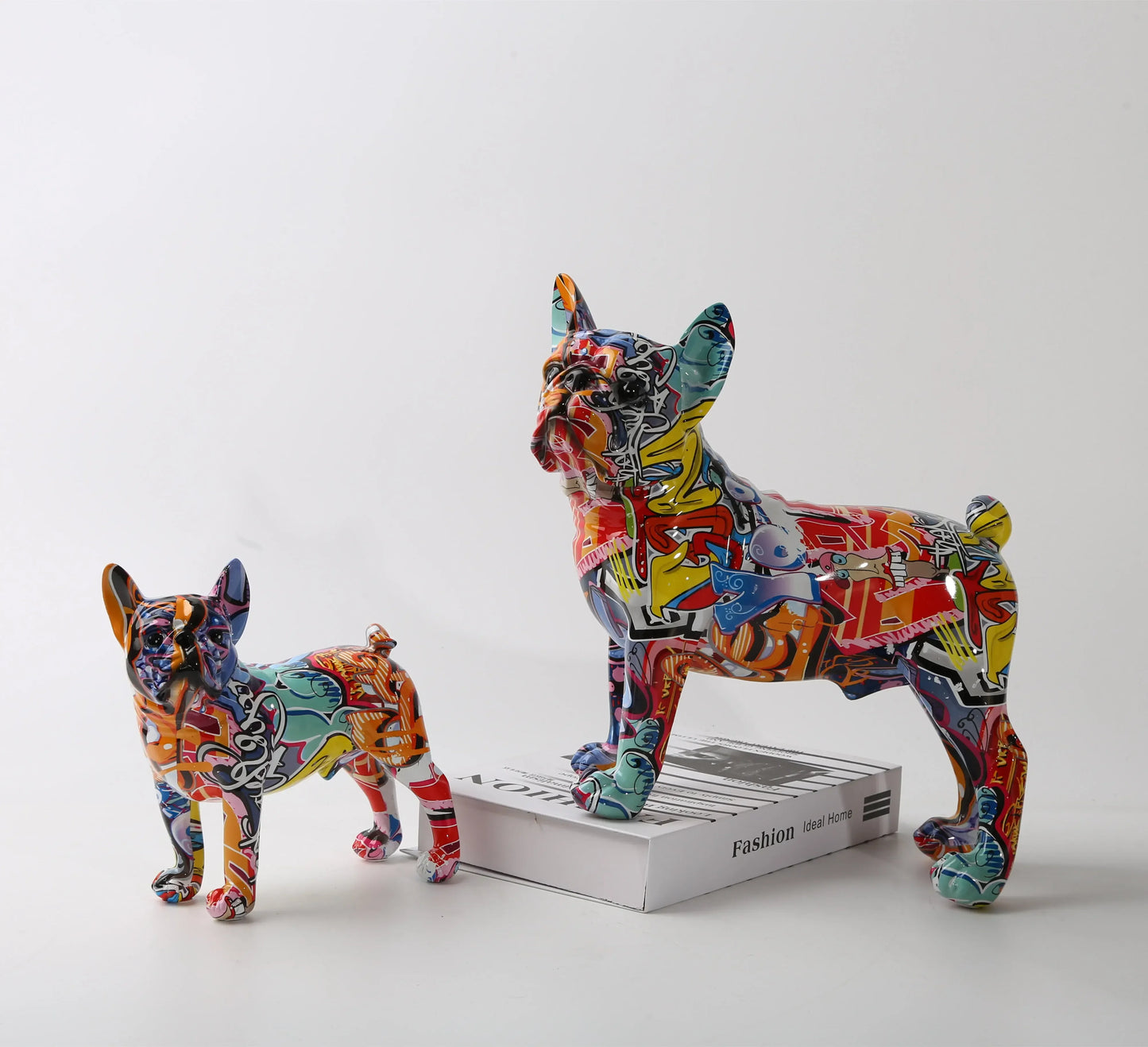 ChunRan Li89 Nordic Art French Bulldog Resin Crafts Home Decor