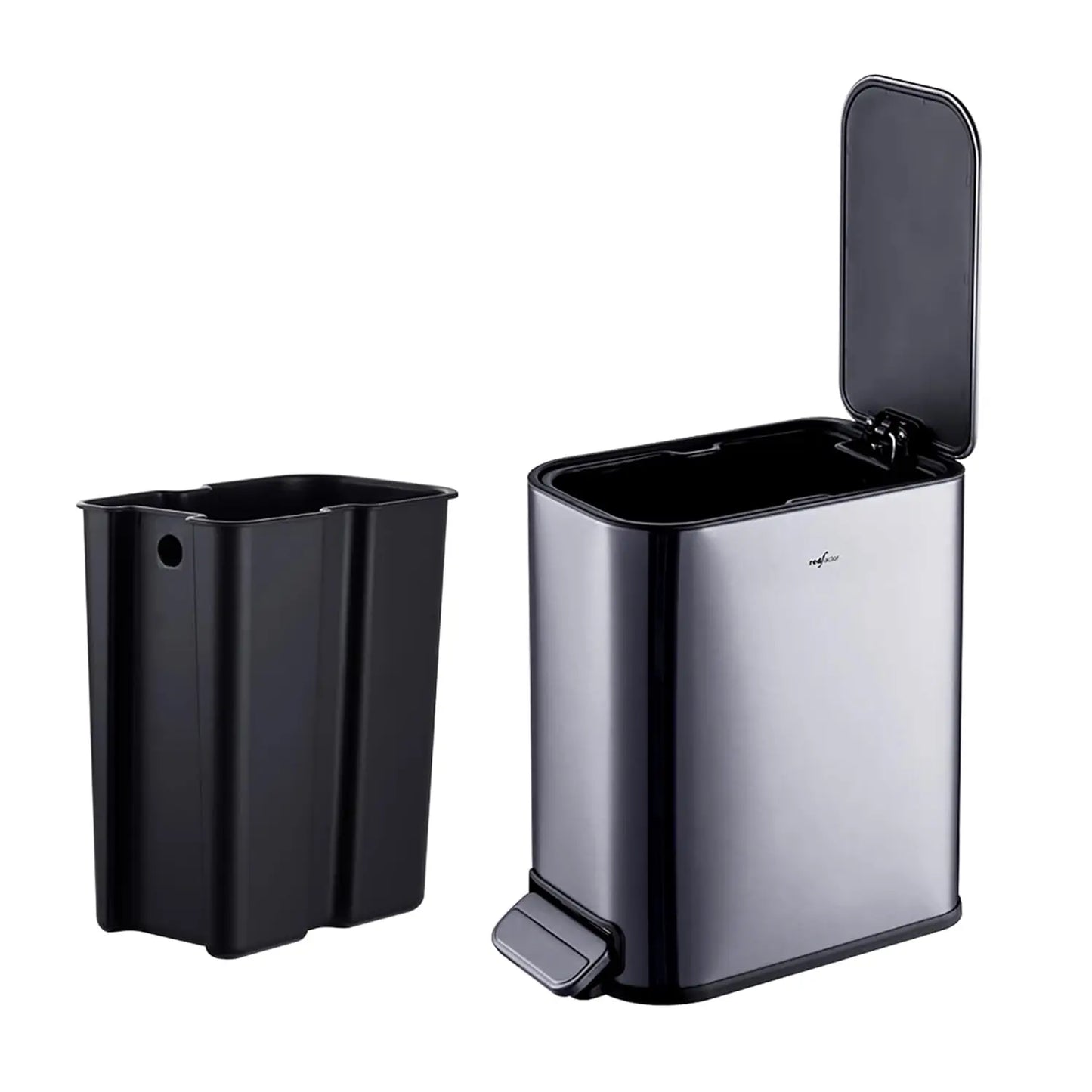 Stainless Steel Pedal Trash Can With Soft Close Lid
