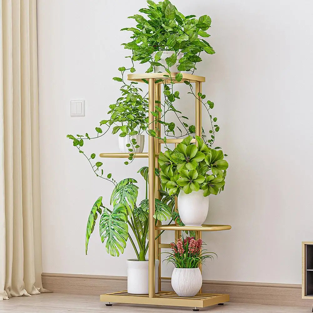 TWISTER.CK 4 Tier Plant Stand Indoor Metal Flower Pot Display