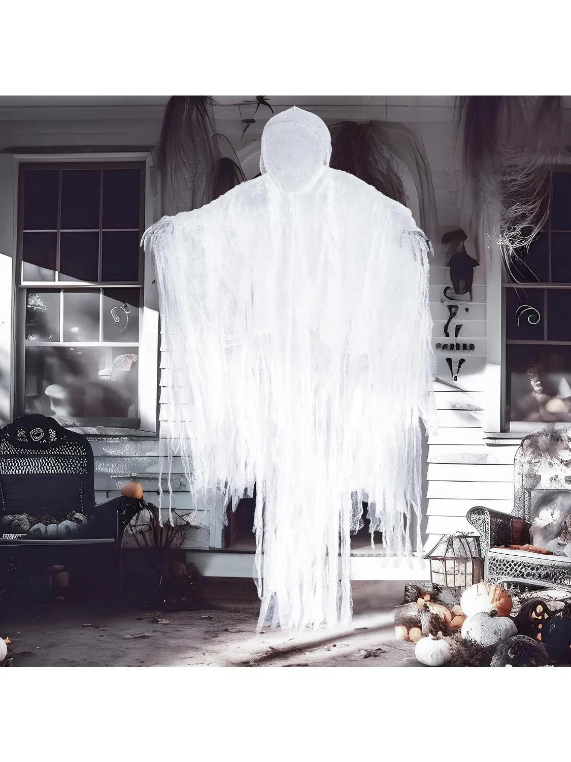 Joyfy Realistic Grim Reaper Halloween Hanging Decoration For Yard