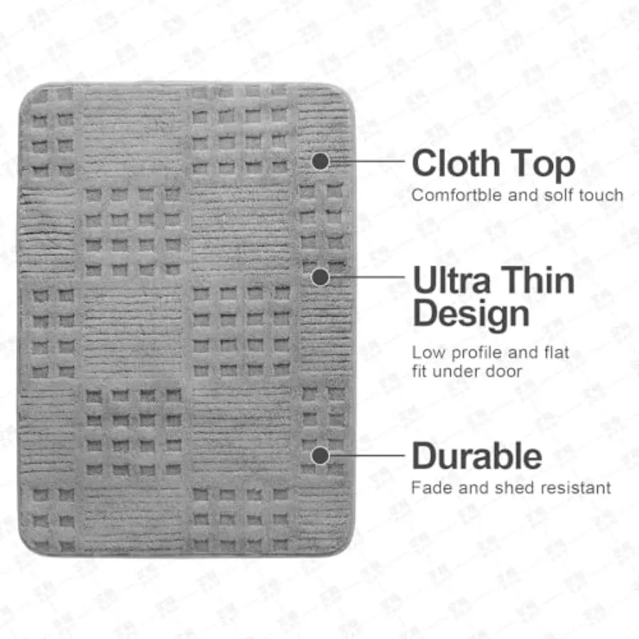 Non Slip Absorbent Quick Dry Bath Mat With Rubber Backing
