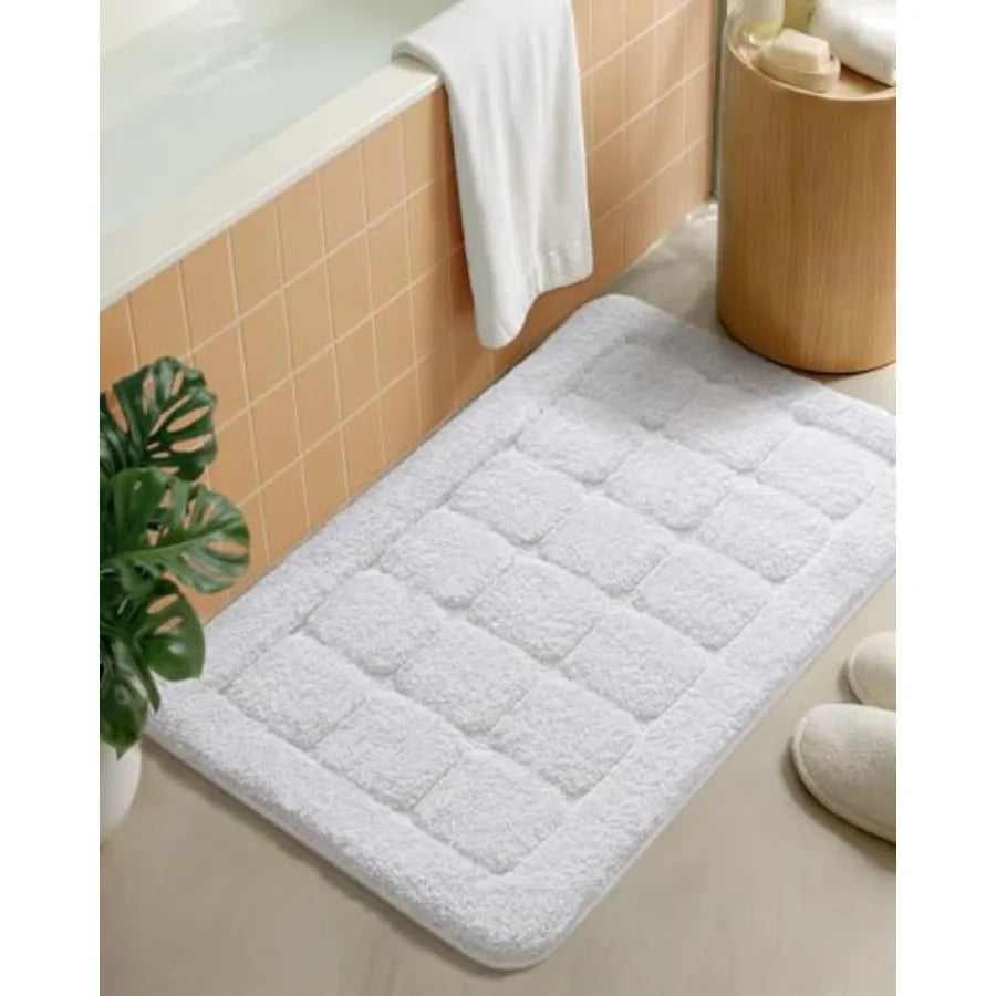 Plush Absorbent Non Slip Bathroom Mat For Shower Or Tub