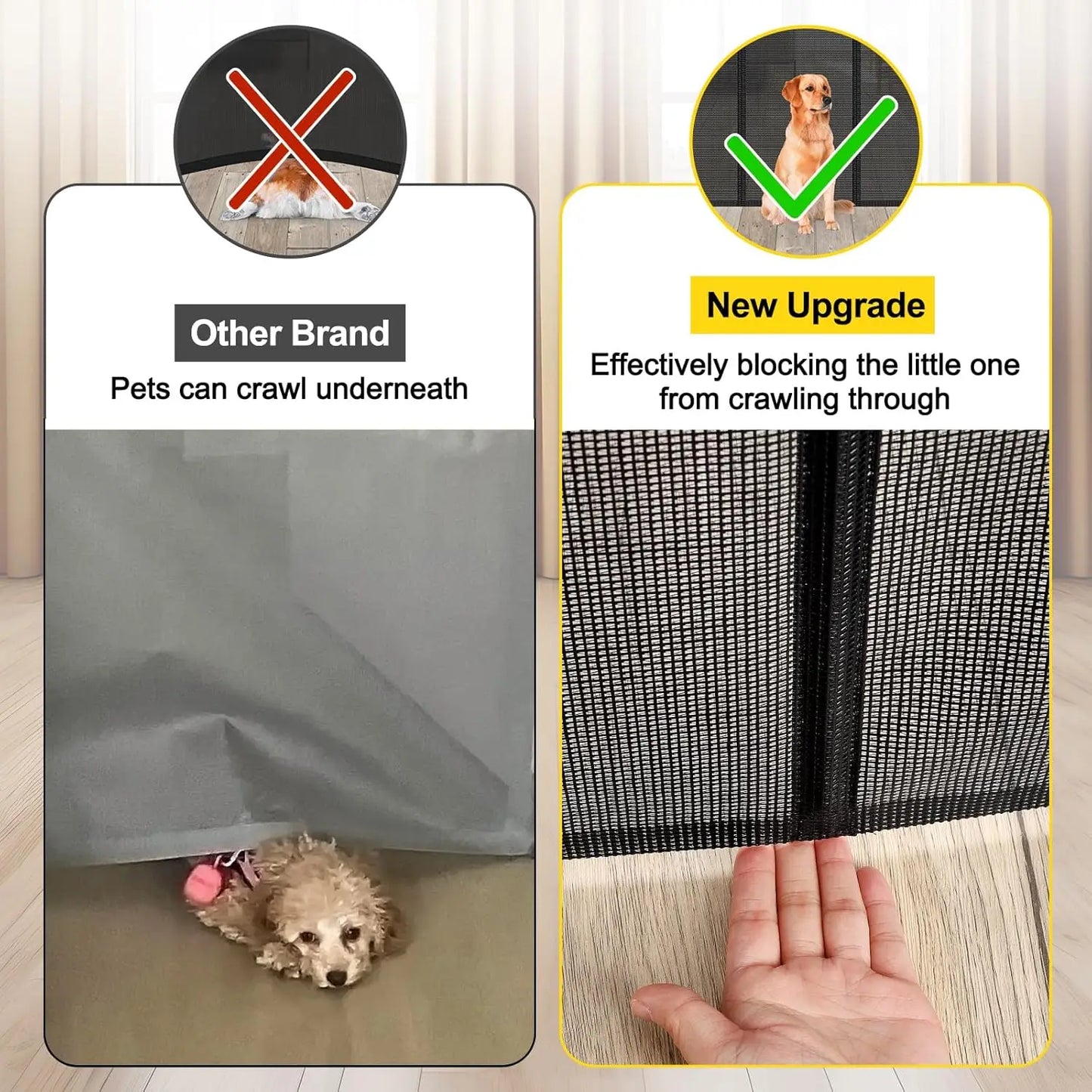 Retractable Baby and Dog Gate Indoor Outdoor Safety Barrier