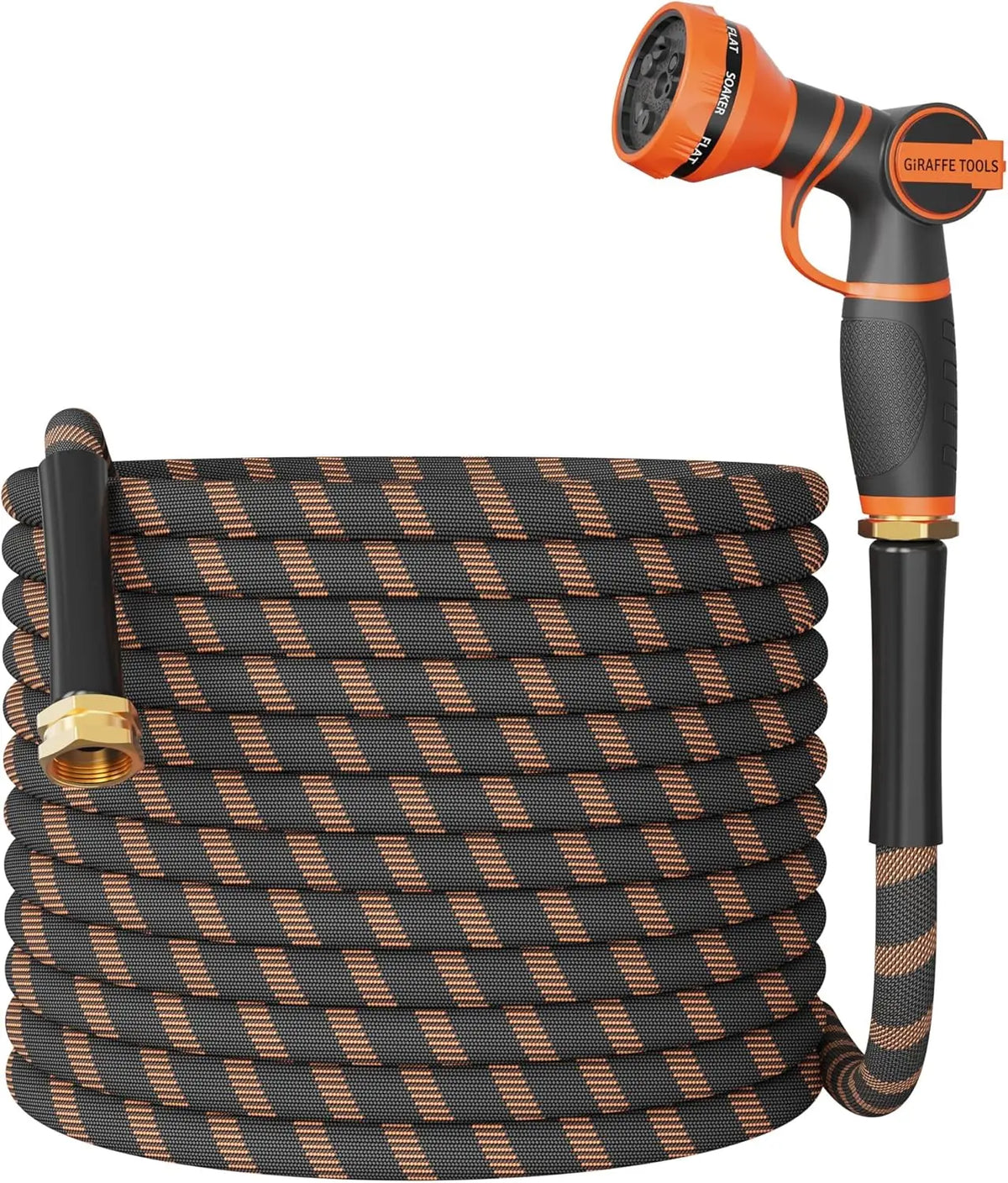 Giraffe Tools Non Expandable Garden Hose With Nozzle
