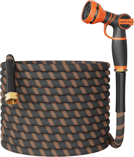 Giraffe Tools Non Expandable Garden Hose With Nozzle
