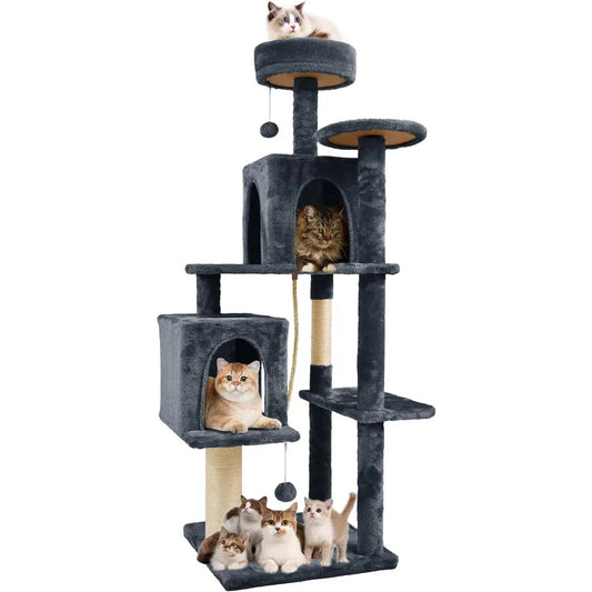 NBVCX Multi Level Cat Tree Tower With Plush Scratching Posts