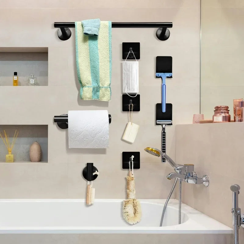 Stainless Steel Bathroom Hardware Set With Towel Bar And Accessories