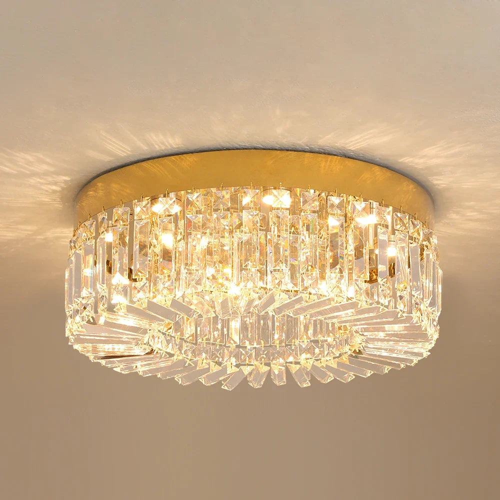 VETRULUS Crystal LED Ceiling Chandelier for Modern Living Spaces