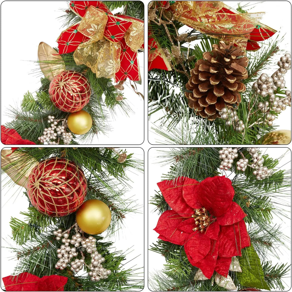 Garvee Artificial Christmas Garland for Mantels Staircases and Holiday Decor