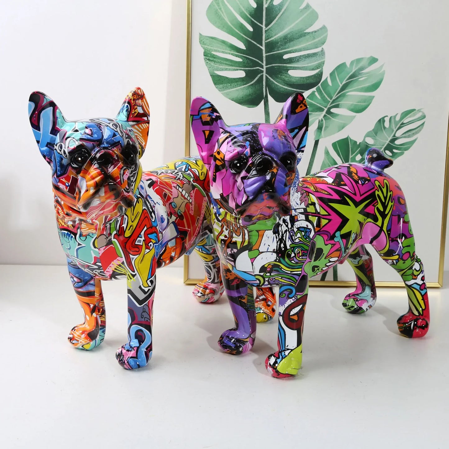 ChunRan Li89 Nordic Art French Bulldog Resin Crafts Home Decor