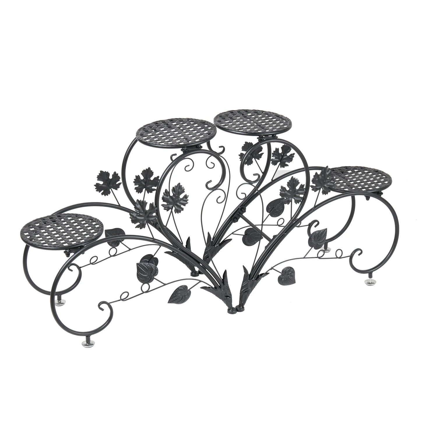Wisfor Heart-Shaped Metal Plant Stand Two-Pack