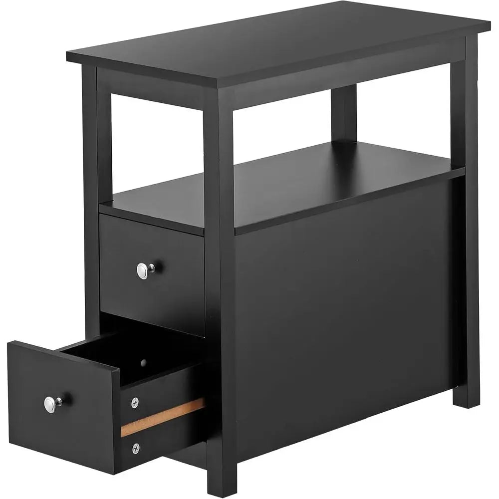 Multifunctional End Table With Storage For Living Room