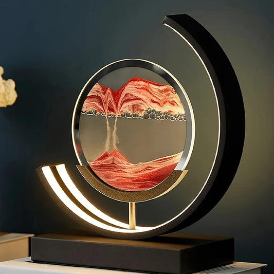 Moving Sand Art Lamp In Motion With Stand
