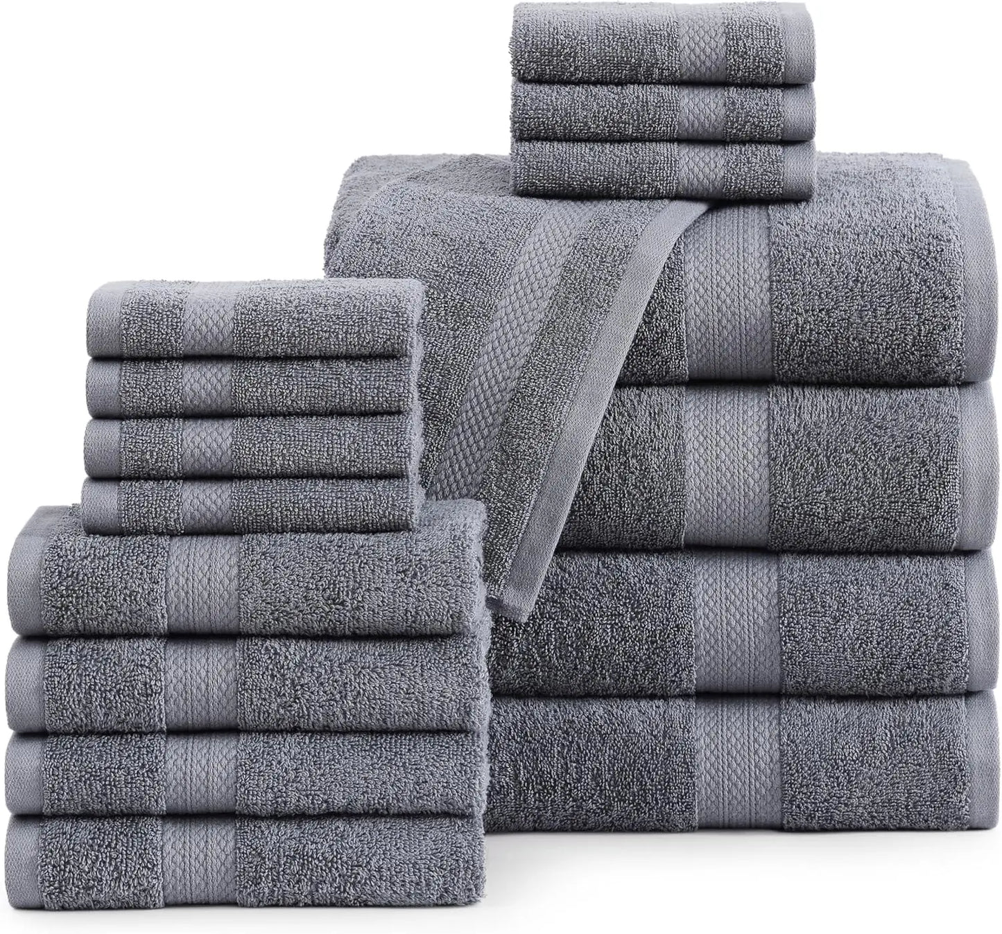 Luxury 100% Cotton Bath Towel Set Super Soft And Absorbent